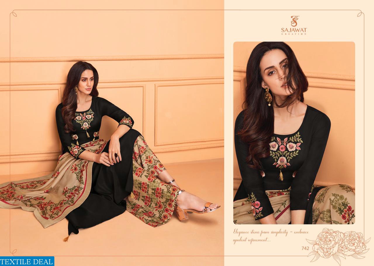 SAJAWAT SARTHI VOL 7 READYMADE DESIGNER SUITS WHOLESALER PRICE ONLINE