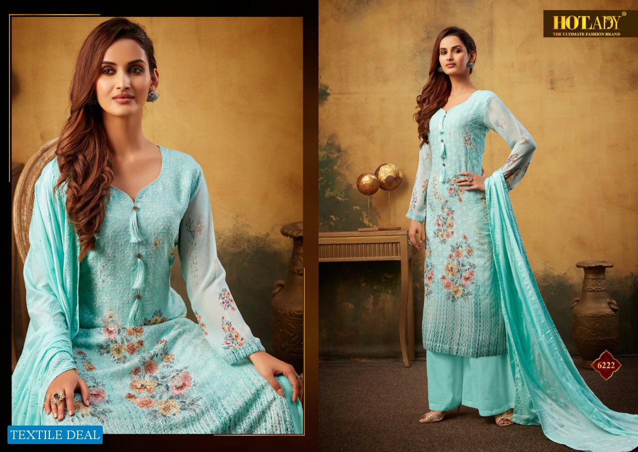 SAMISHA VOL 2 BY HOTLADY VISCOSE BEMBERG GEORGETTE CLASSY LOOK SUITS DESIGNS