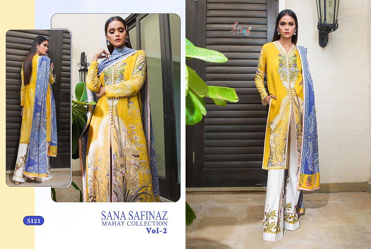 SANA SAFINAZ MAHAY COLLECTION VOL 2 BY SHREE FABS COTTON PRINT EMBROIDERY PAKISTANI SUITS