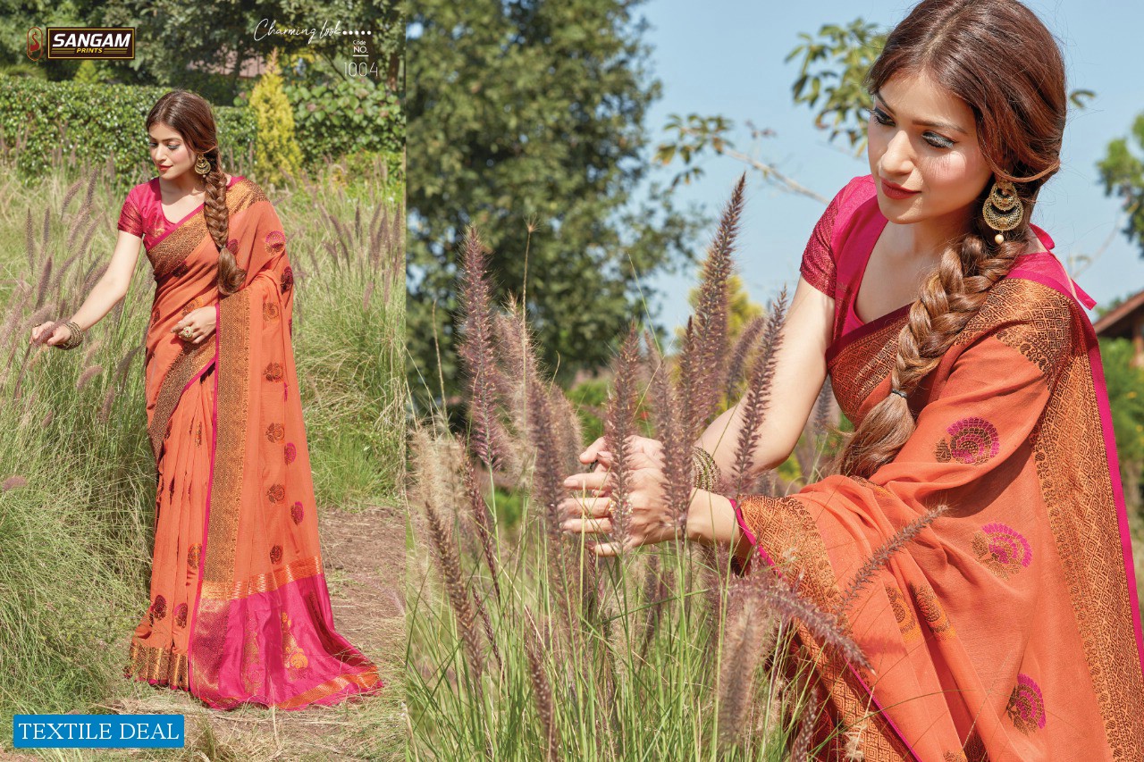 SANGAM PRINT PRESENTING SHEESHA COTTON HANDLOOM SAREE FOR LADIES COLLECTIONS 2021