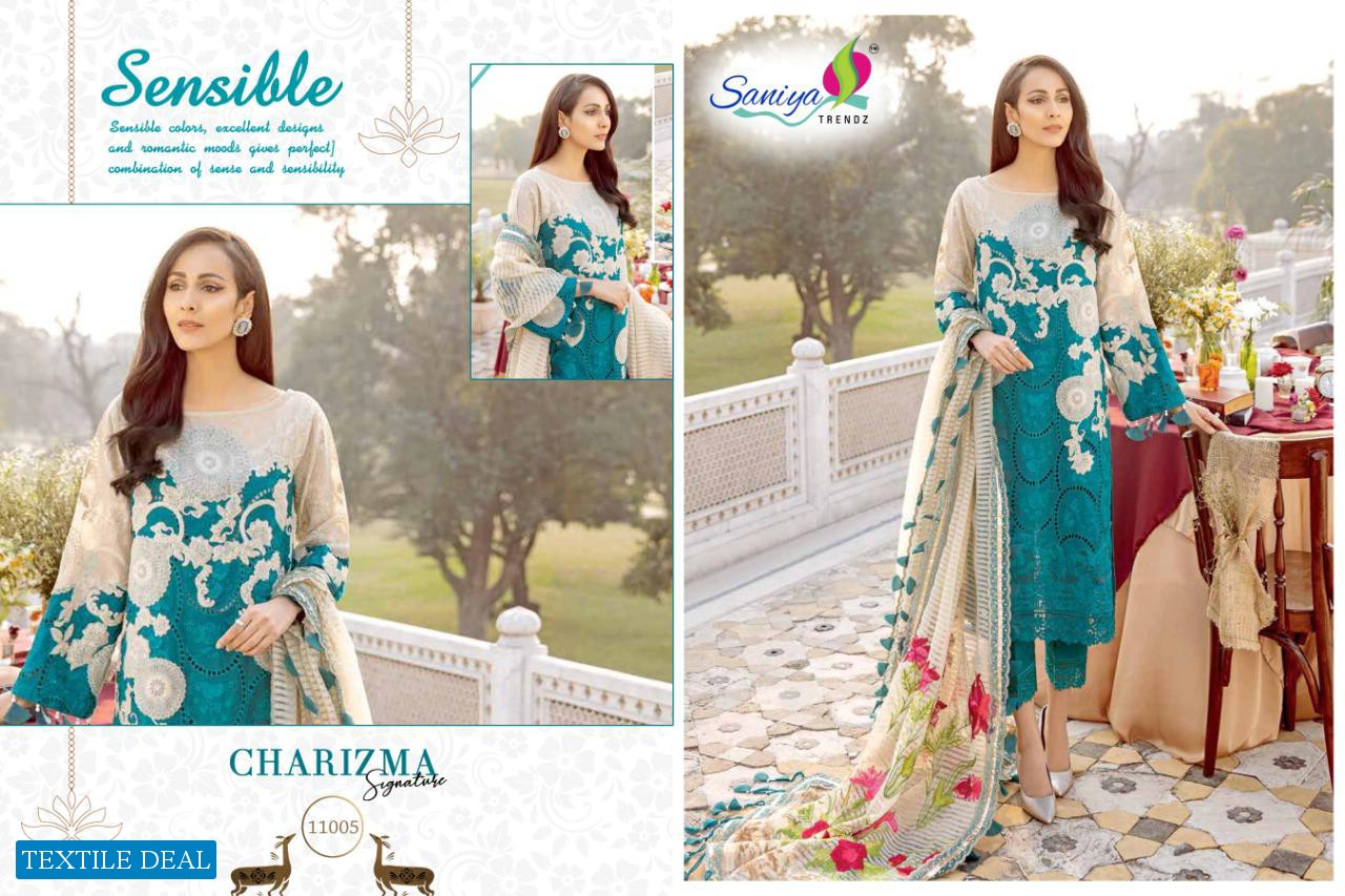 SANIYA TRENDZ CHARIZMA SIGNATURE CAMBRIC COTTON SALWAR SUIT