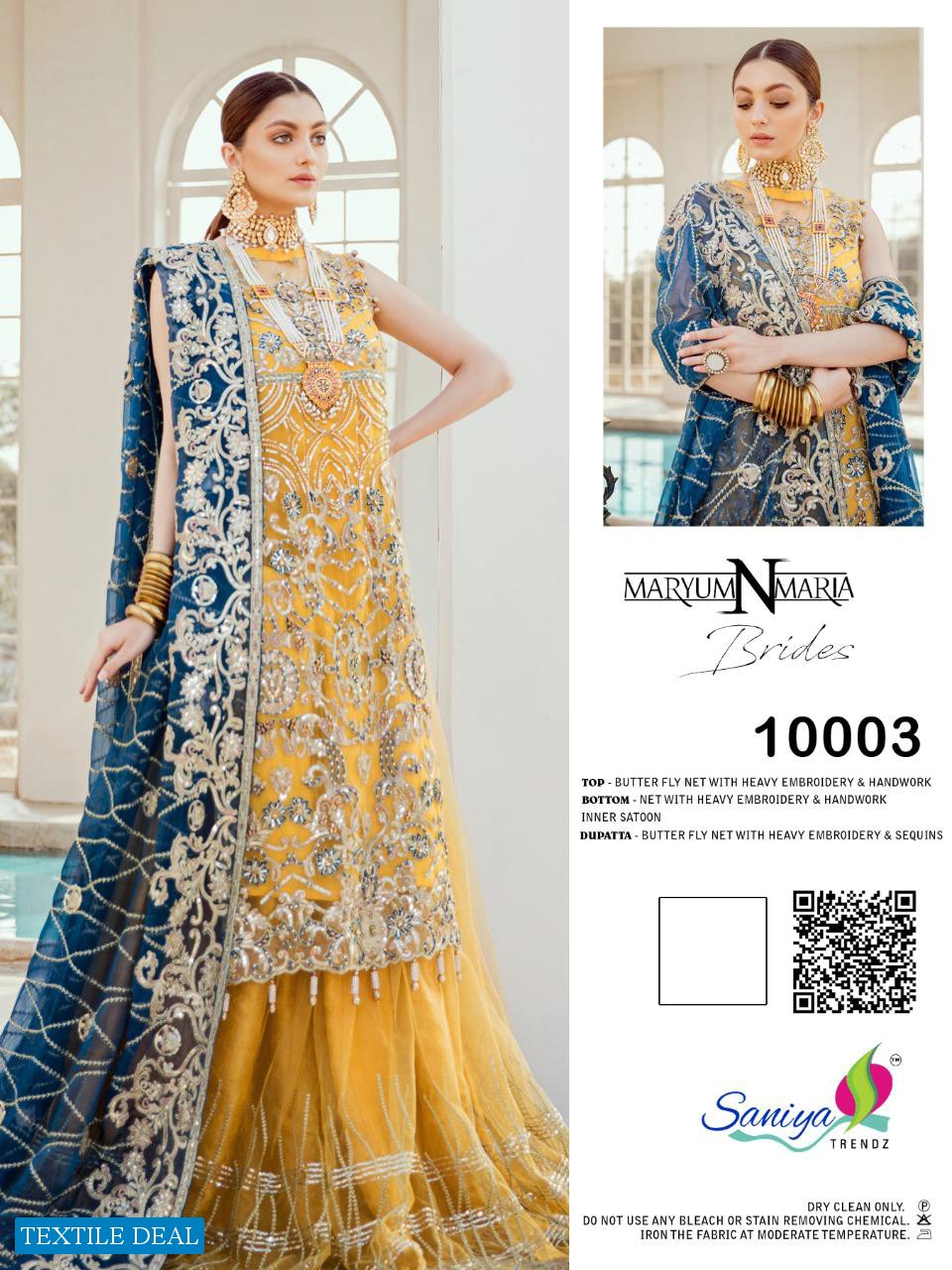 SANIYA TRENDZ MARYUM N MARIA LUXURY BRIDAL PAKISTANI SUITS COLLECTION