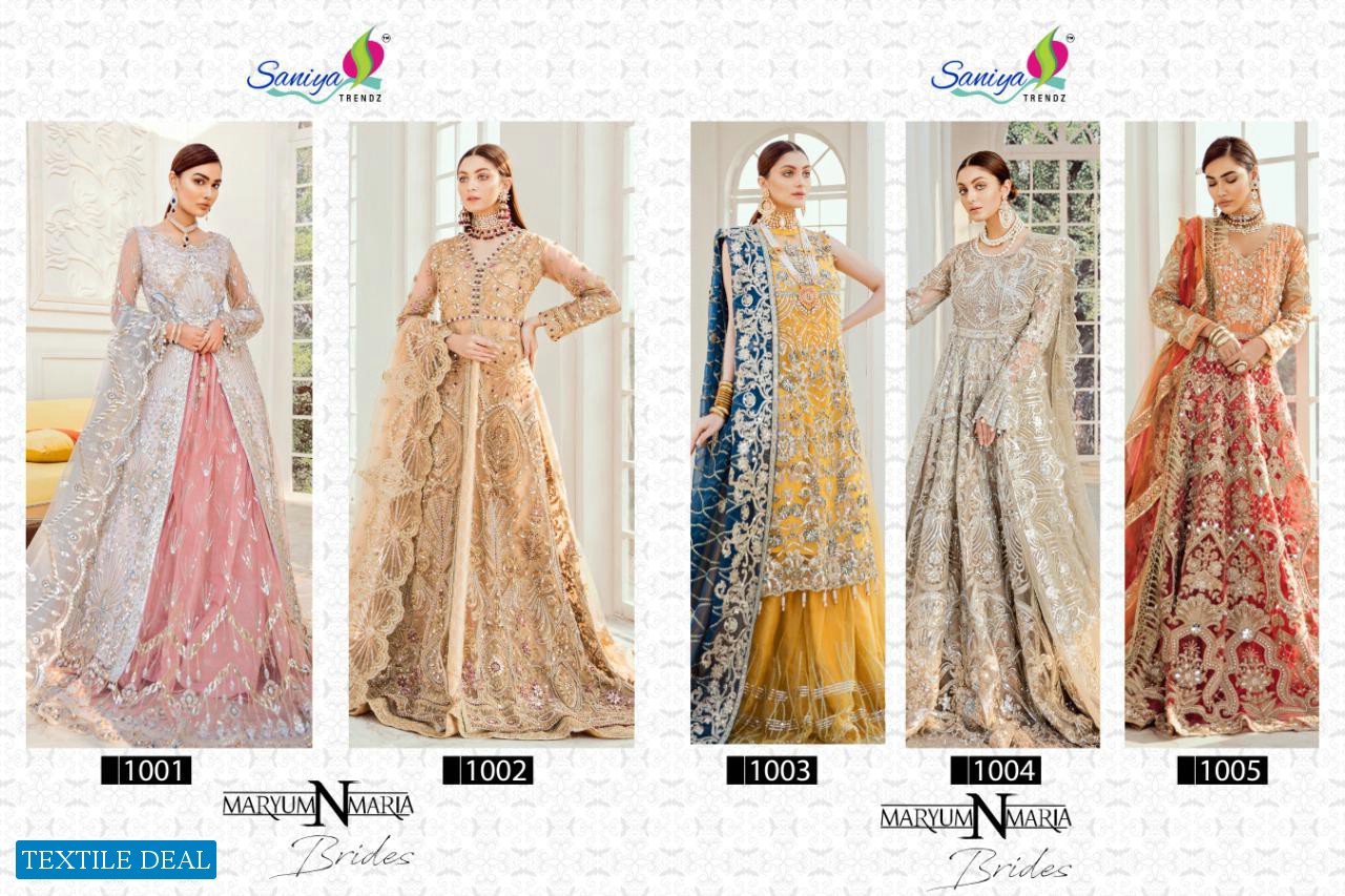 SANIYA TRENDZ MARYUM N MARIA LUXURY BRIDAL PAKISTANI SUITS COLLECTION