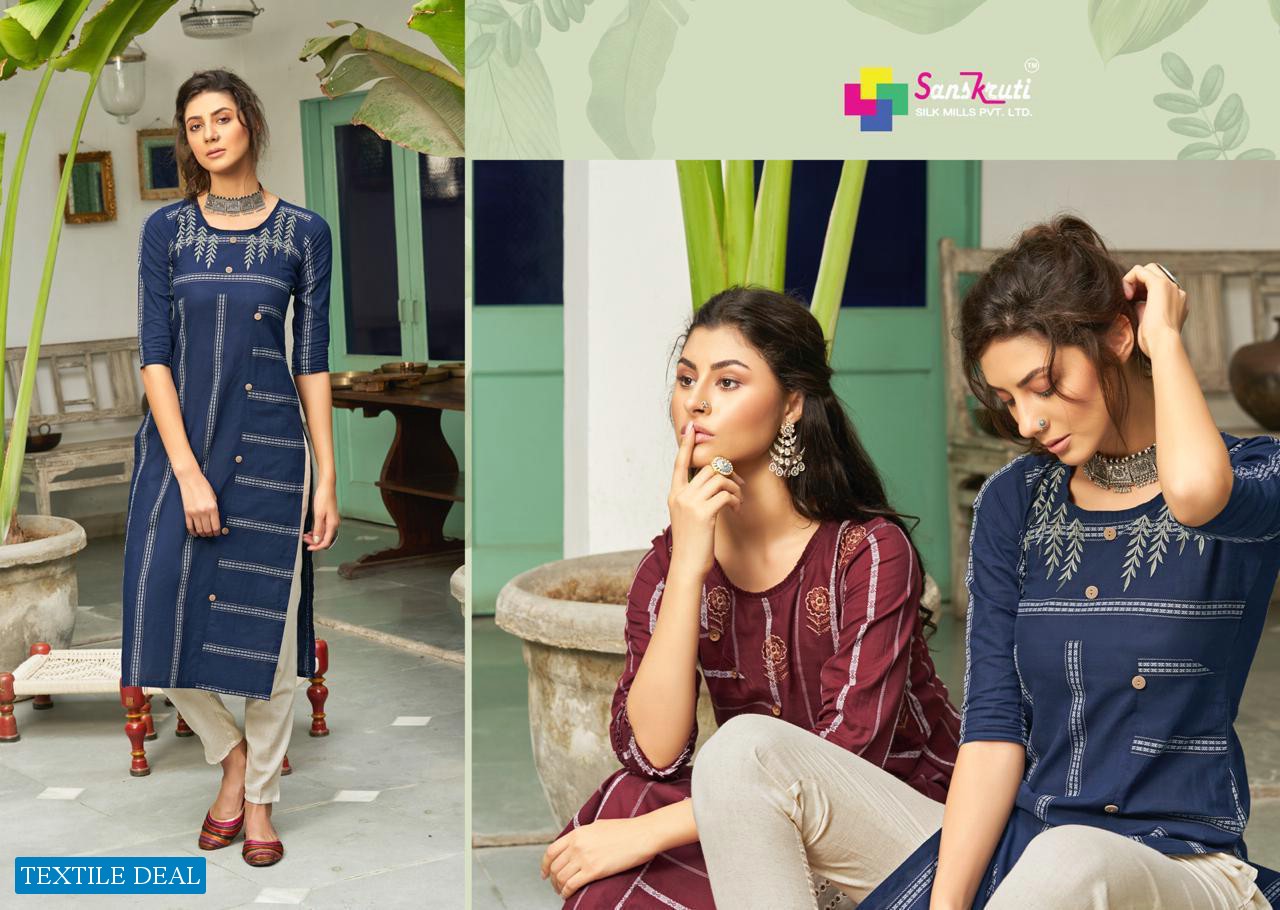 SANSKRUTI SILK MILLS JENNIFER VOL 2 COTTON KURTI LATEST SUMMER COLLECTION
