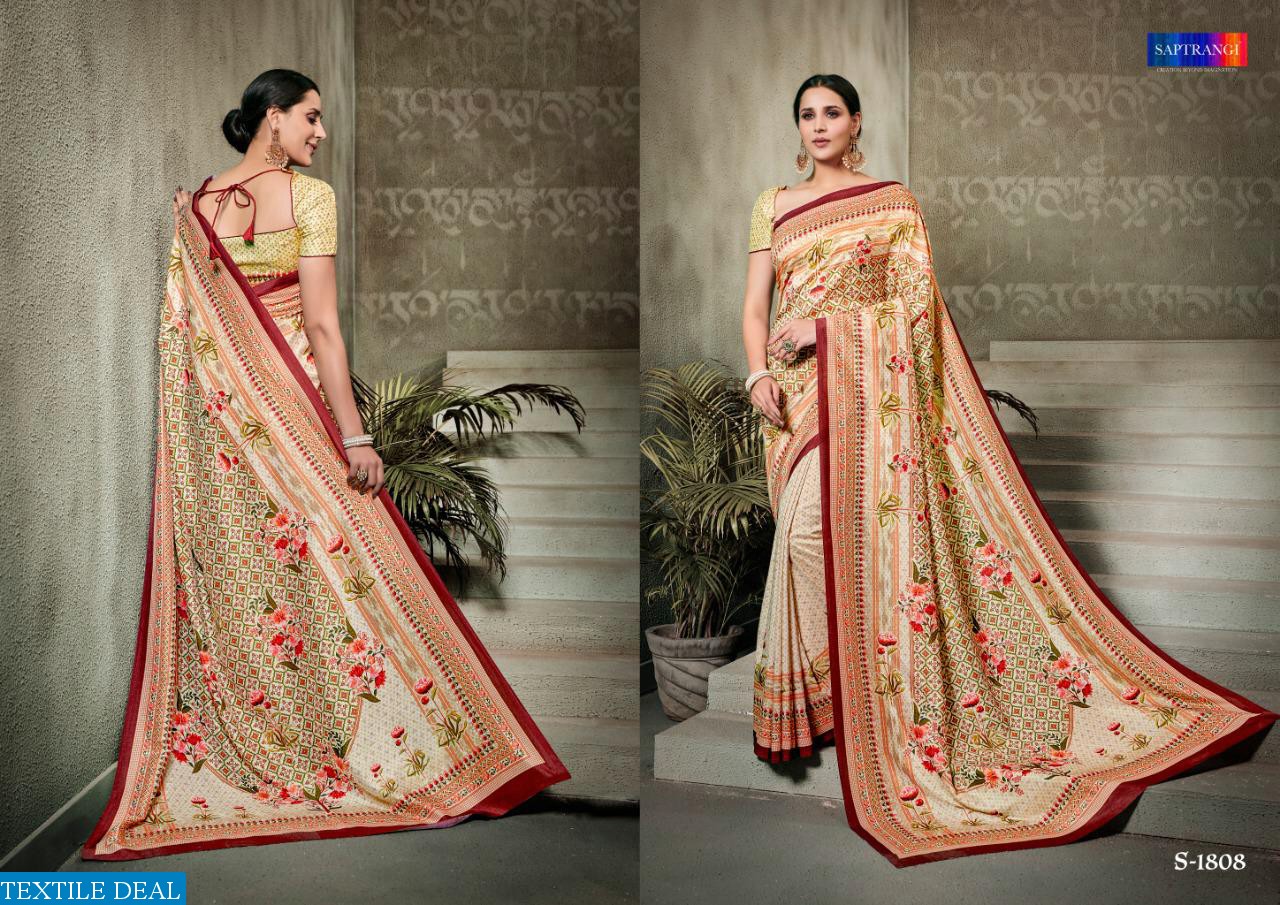 SAPTRANGI PRESENT SIGNATURE SAREE COLLECTION VOL 3 1801-1812 SERIES SILK SAREE