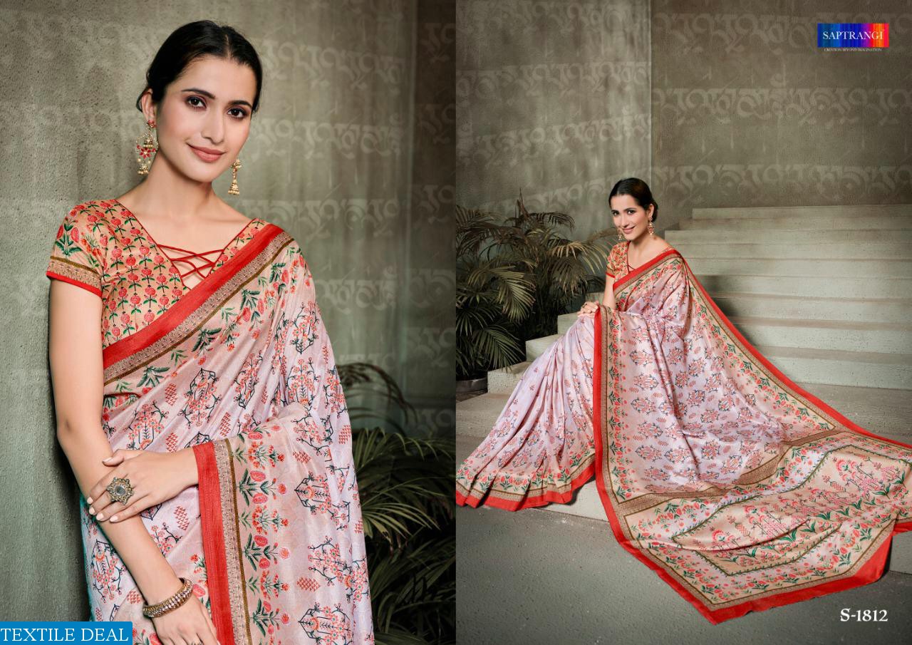 SAPTRANGI PRESENT SIGNATURE SAREE COLLECTION VOL 3 1801-1812 SERIES SILK SAREE