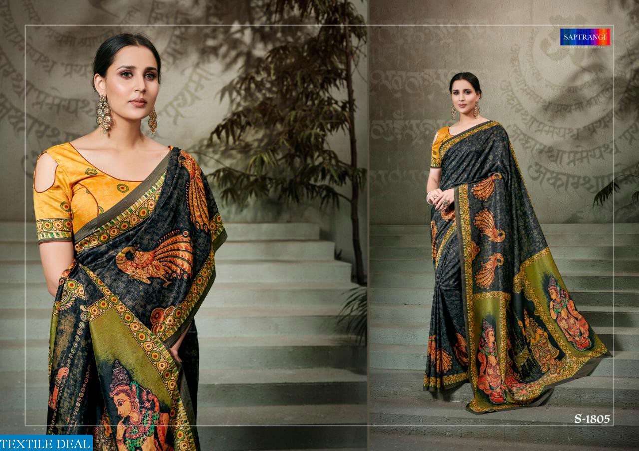 SAPTRANGI PRESENT SIGNATURE SAREE COLLECTION VOL 3 1801-1812 SERIES SILK SAREE