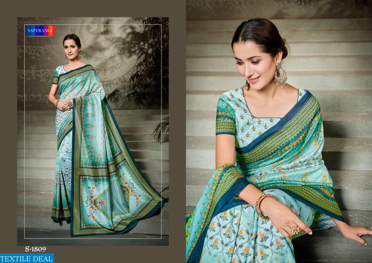 SAPTRANGI PRESENT SIGNATURE SAREE COLLECTION VOL 3 1801-1812 SERIES SILK SAREE