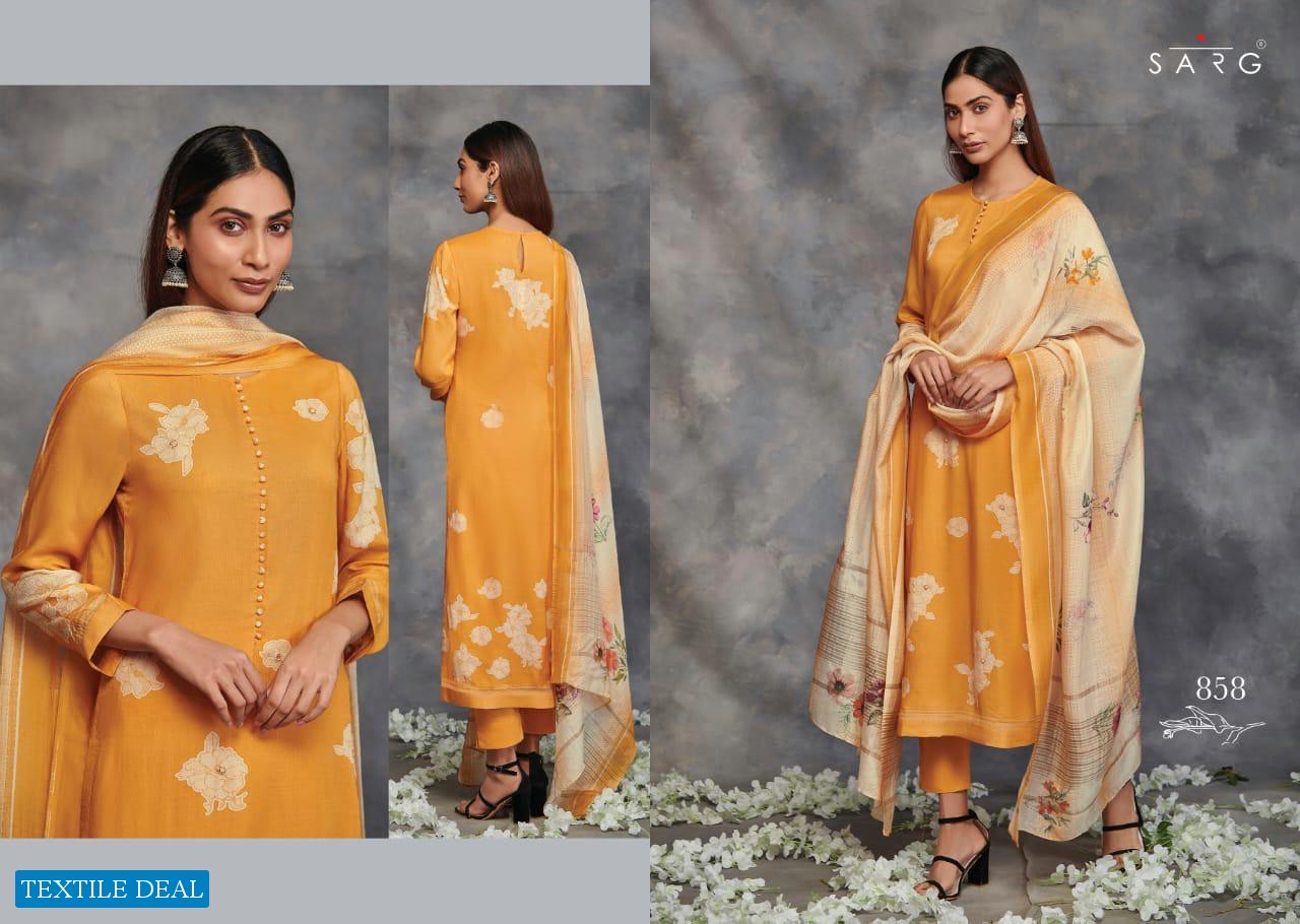 SARG PUSHP MUSLIN SILK LATEST DESIGN OF LADIES SUITS BUY ONLINE