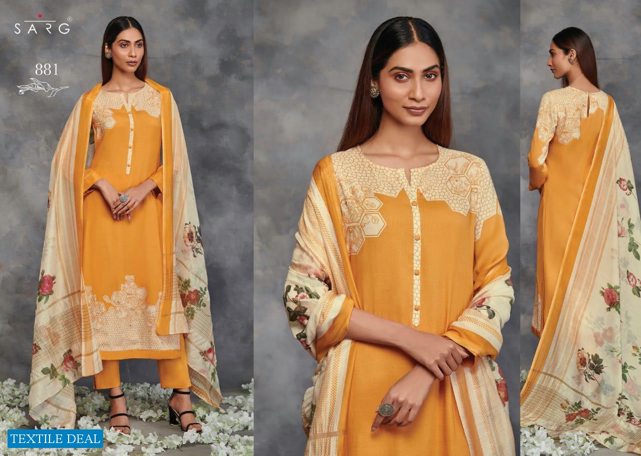 SARG PUSHP MUSLIN SILK LATEST DESIGN OF LADIES SUITS BUY ONLINE