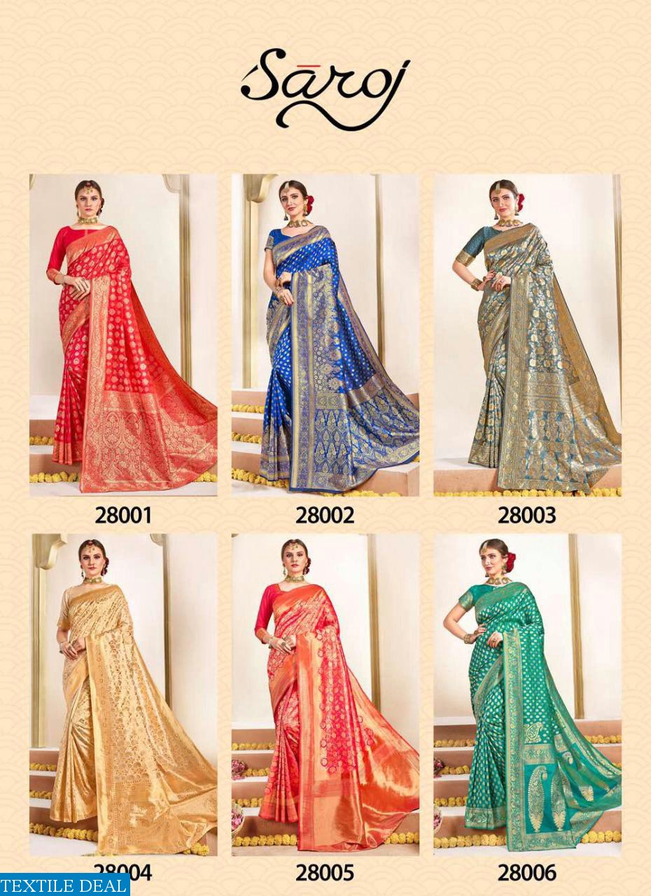 SAROJ PRESENT SATVIKA VOL 2 PURE BANARASI SILK TRADITIONAL WEAR SAREE