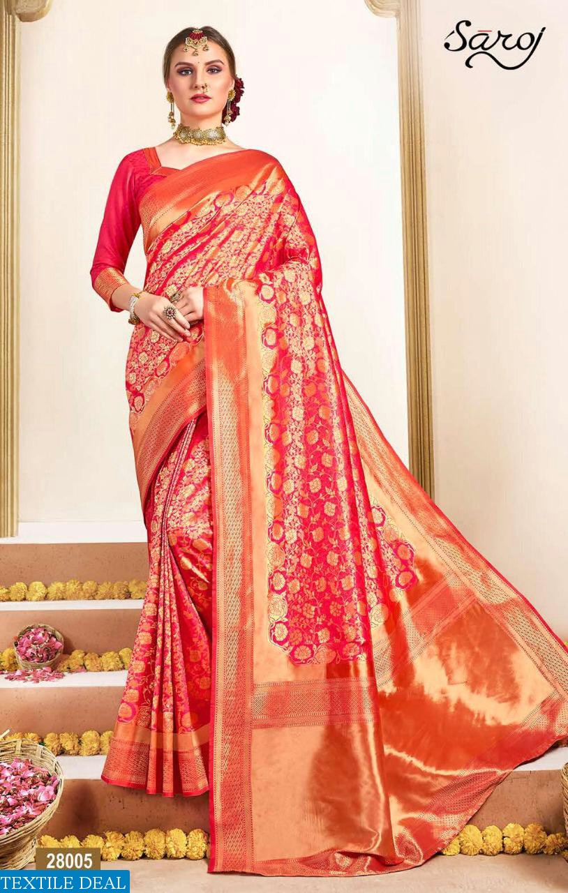 SAROJ PRESENT SATVIKA VOL 2 PURE BANARASI SILK TRADITIONAL WEAR SAREE