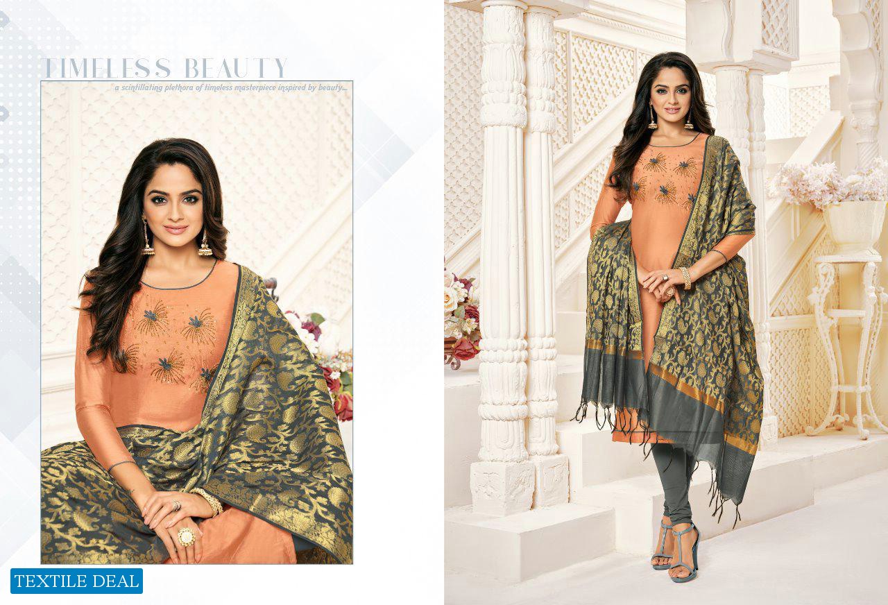 SHAGUN PRESENTS LIFE STYLE VOL 5 MODAL SILK COTTON WITH HAND WORK SALWAR SUITS