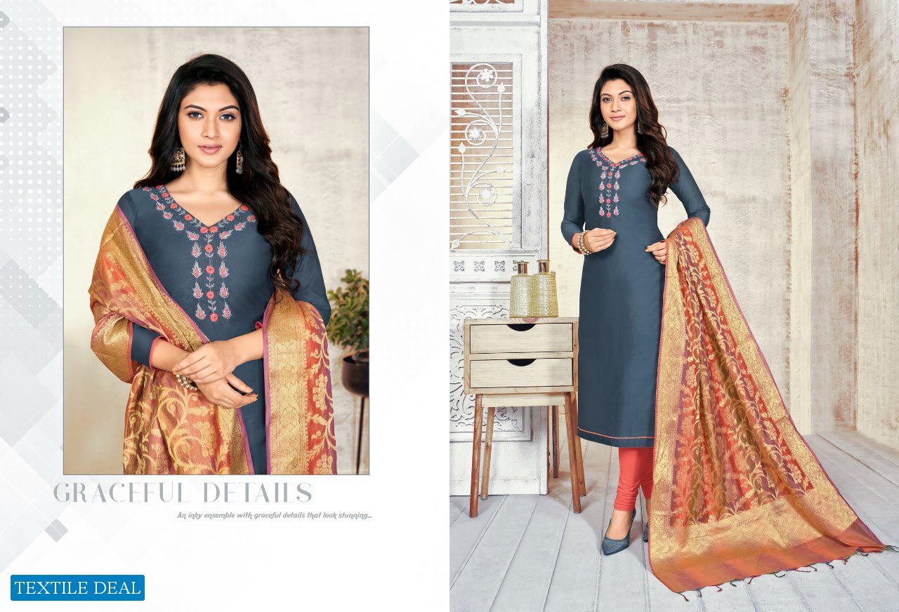 SHAGUN PRESENTS LIFE STYLE VOL 5 MODAL SILK COTTON WITH HAND WORK SALWAR SUITS