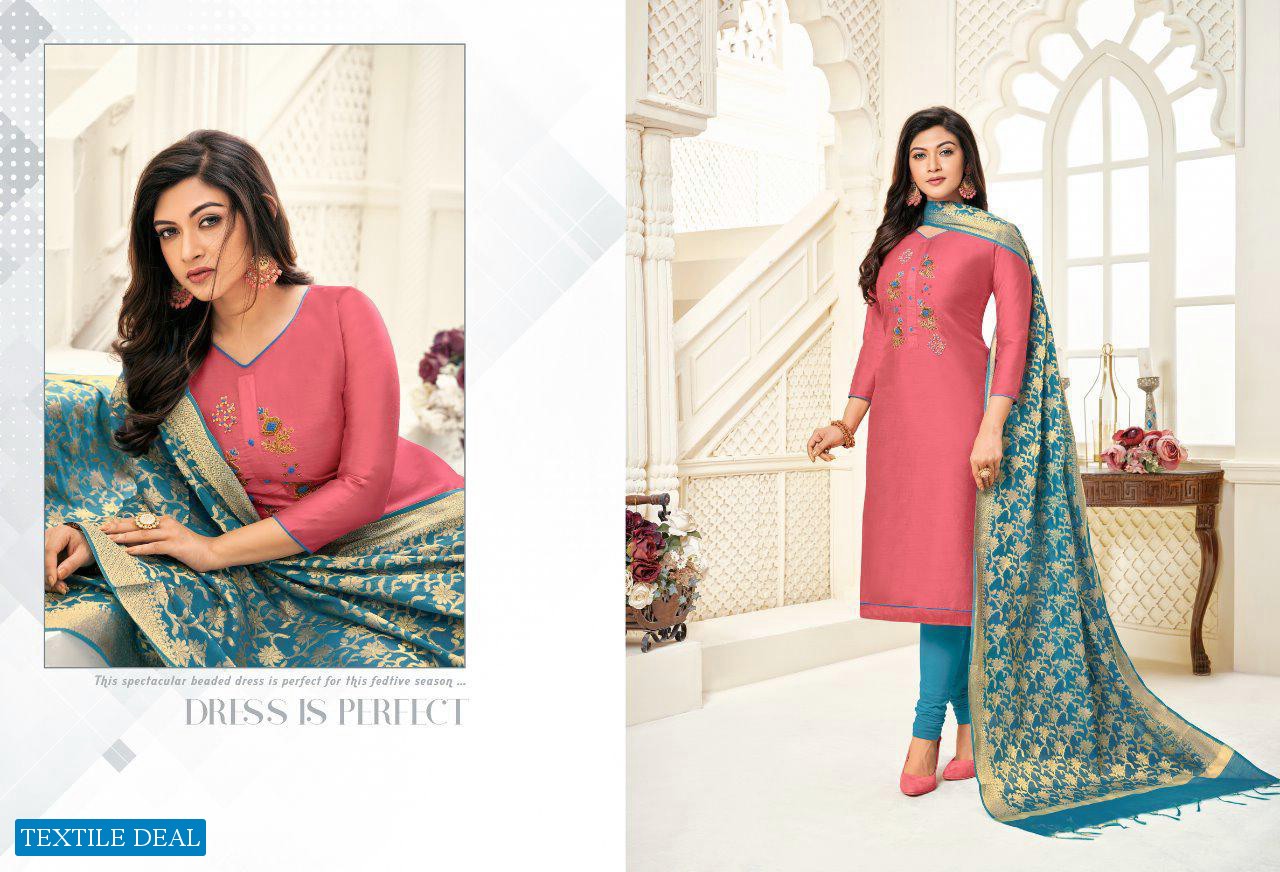 SHAGUN PRESENTS LIFE STYLE VOL 5 MODAL SILK COTTON WITH HAND WORK SALWAR SUITS