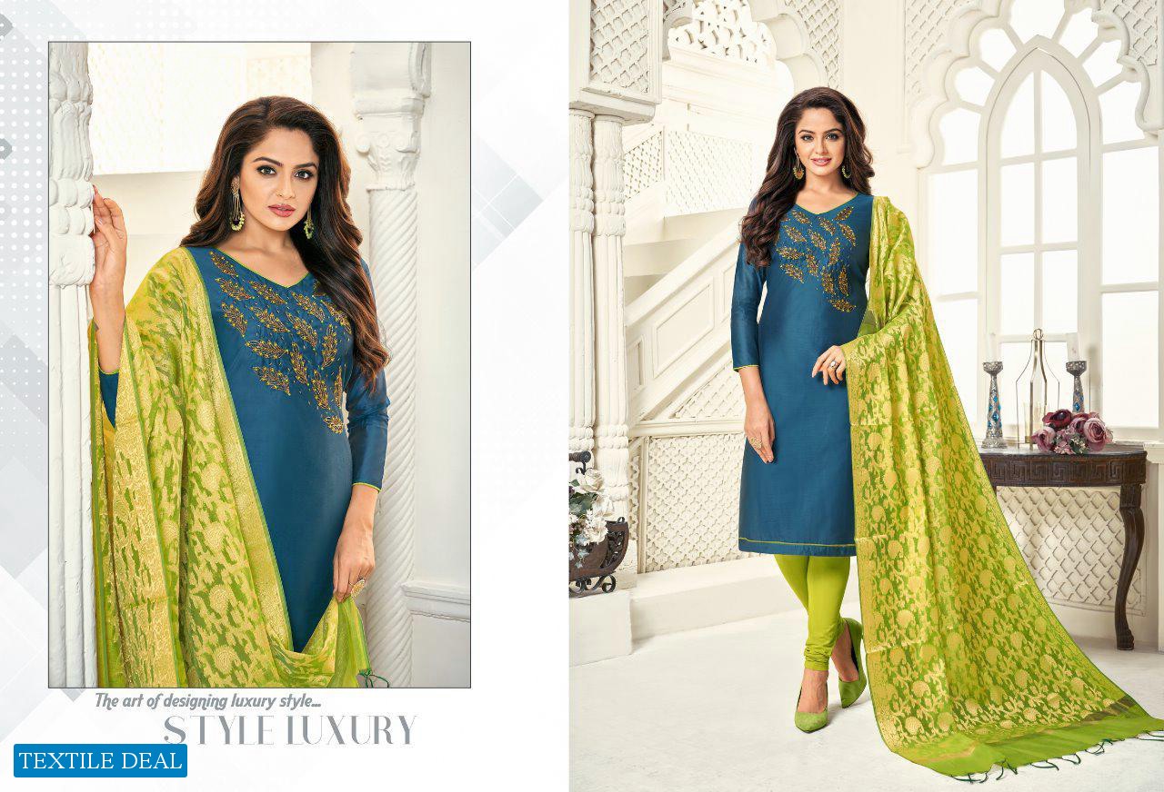 SHAGUN PRESENTS LIFE STYLE VOL 5 MODAL SILK COTTON WITH HAND WORK SALWAR SUITS