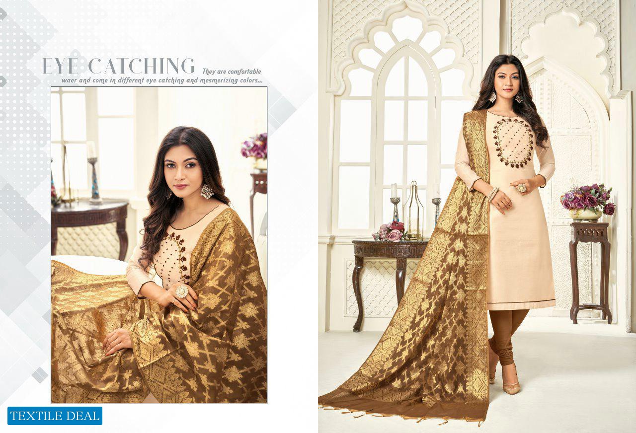 SHAGUN PRESENTS LIFE STYLE VOL 5 MODAL SILK COTTON WITH HAND WORK SALWAR SUITS