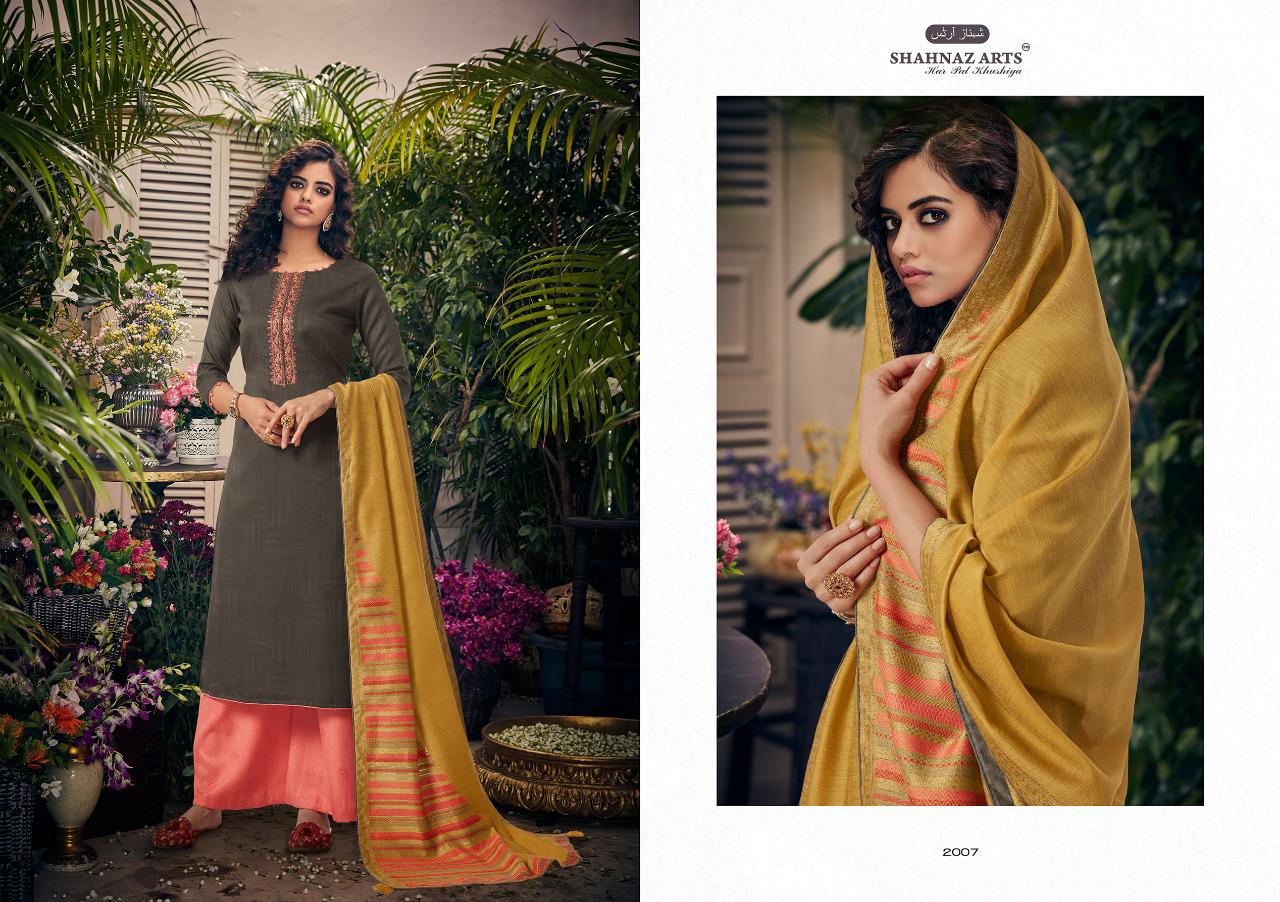 SHAHNAZ ARTS PANIHARI PASHMINA WINTER WEAR DRESS MATERIALS COLLECTION