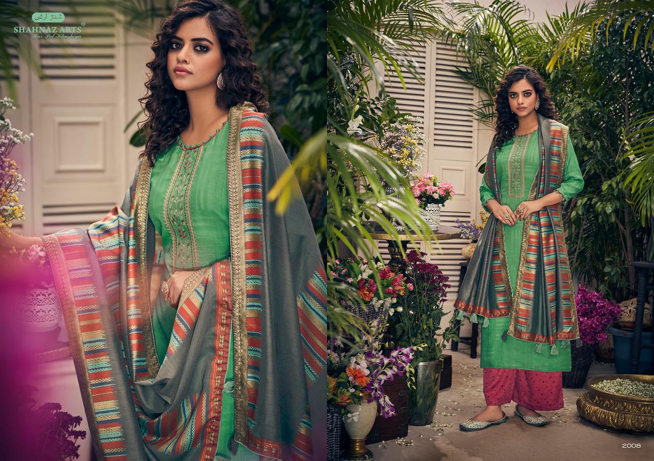 SHAHNAZ ARTS PANIHARI PASHMINA WINTER WEAR DRESS MATERIALS COLLECTION