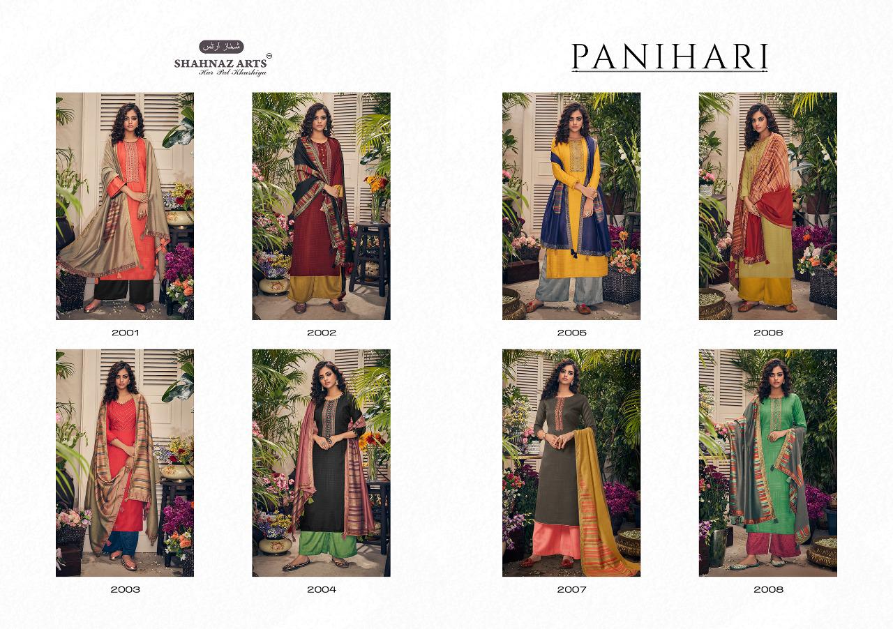 SHAHNAZ ARTS PANIHARI PASHMINA WINTER WEAR DRESS MATERIALS COLLECTION