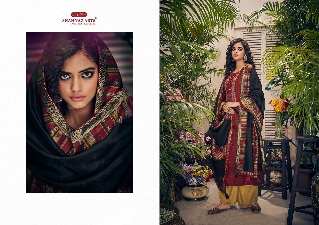 SHAHNAZ ARTS PANIHARI PASHMINA WINTER WEAR DRESS MATERIALS COLLECTION