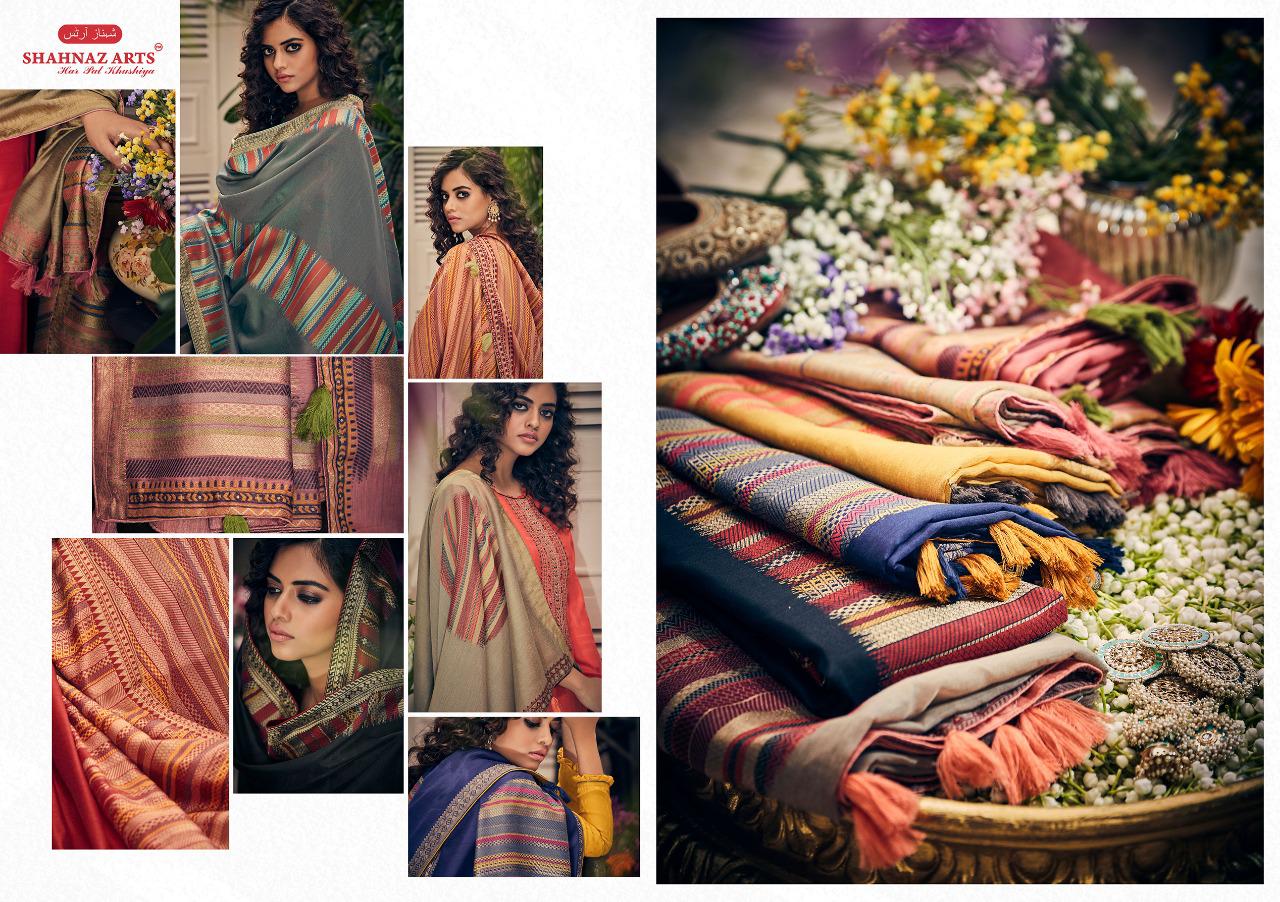 SHAHNAZ ARTS PANIHARI PASHMINA WINTER WEAR DRESS MATERIALS COLLECTION