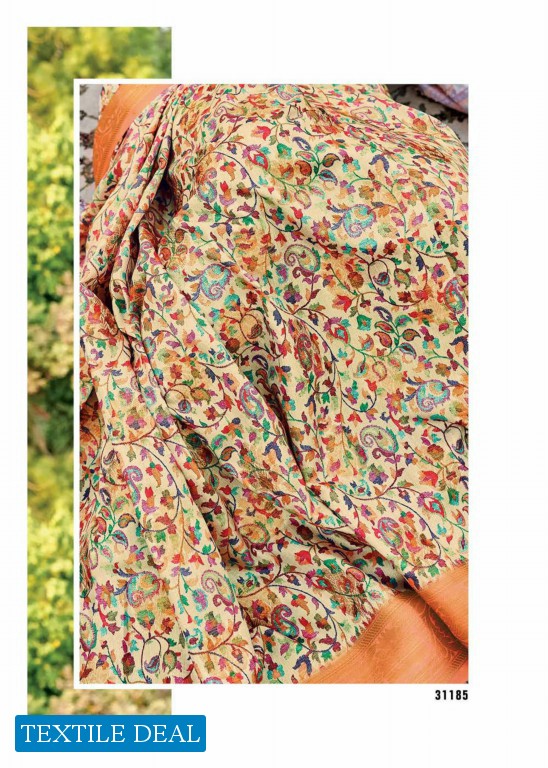 SHANGRILA LATIKA DIGITAL DOUBLE PALLU DIGITAL WEAVING SARI EXPORTER FROM SURAT