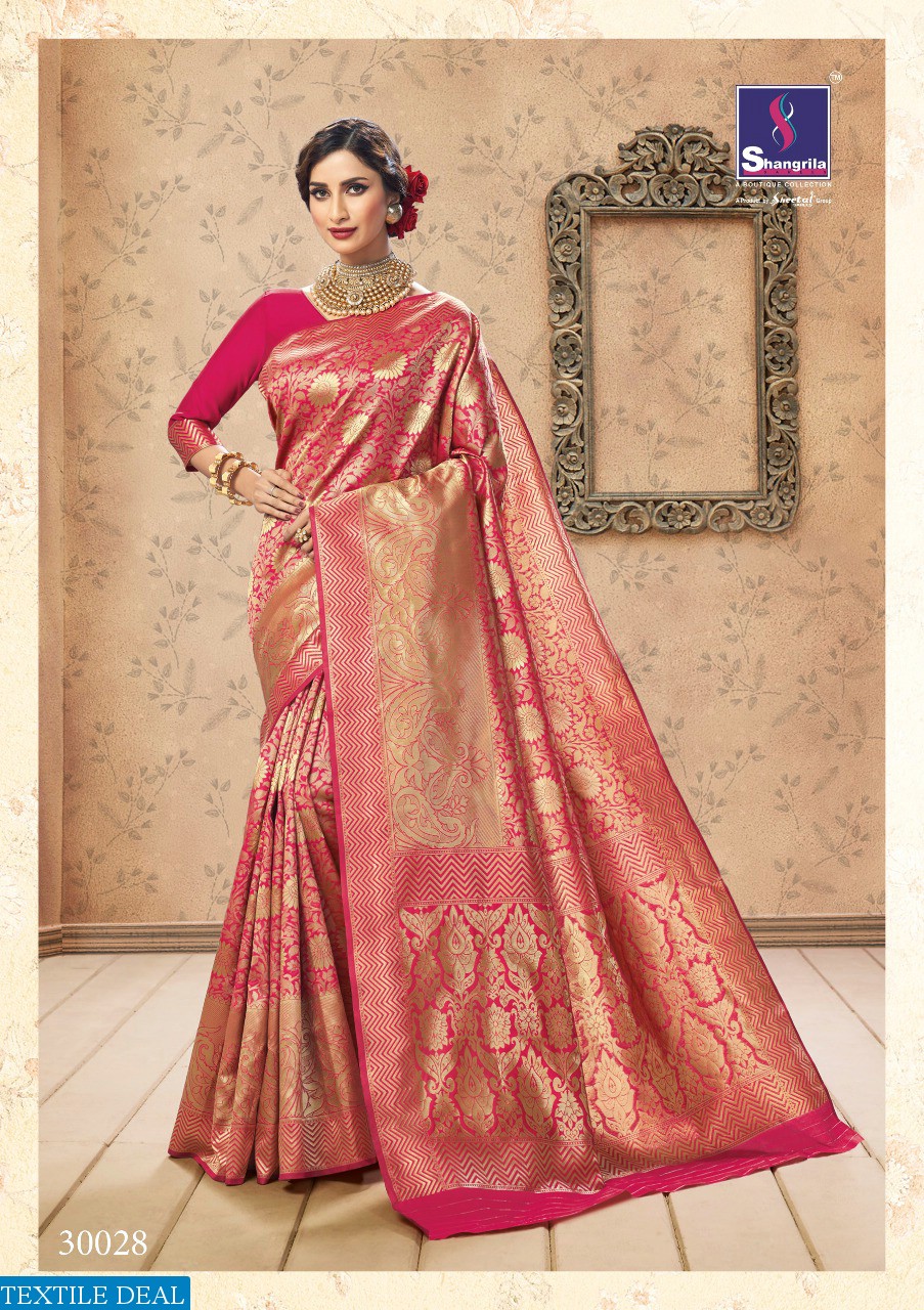 SHANGRILA PRESENT KOMAL SILK MEENAKARI WEAVING SAREE COLLECTION