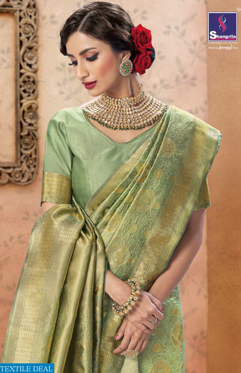 SHANGRILA PRESENT KOMAL SILK MEENAKARI WEAVING SAREE COLLECTION