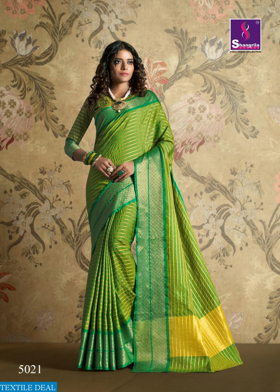 SHANGRILA PRESENT MOGRA WEAVING CASUAL WEAR SAREE CATLOG COLLECTION