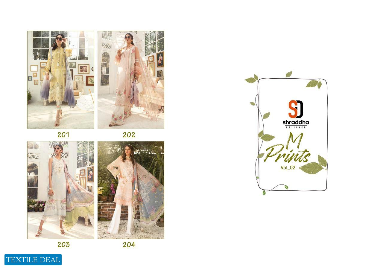 SHARADDHA DESIGNER M PRINT VOL 2 LAWN COTTON SALWAR SUIT COLLECTION