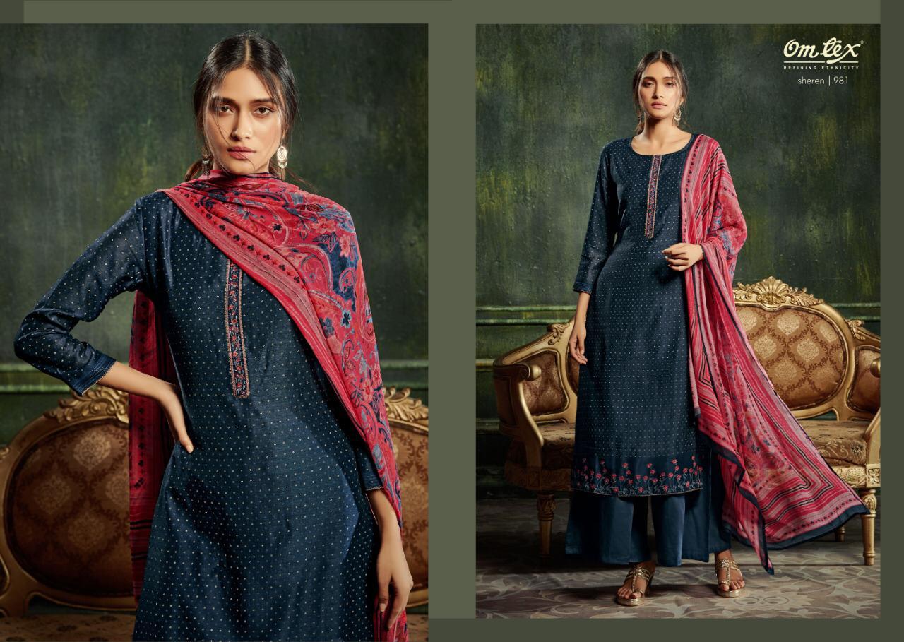 SHEREN BY OMTEX PURE SILK WITH EMBROIDERY SALWAR KAMEEZ WHOLESALER
