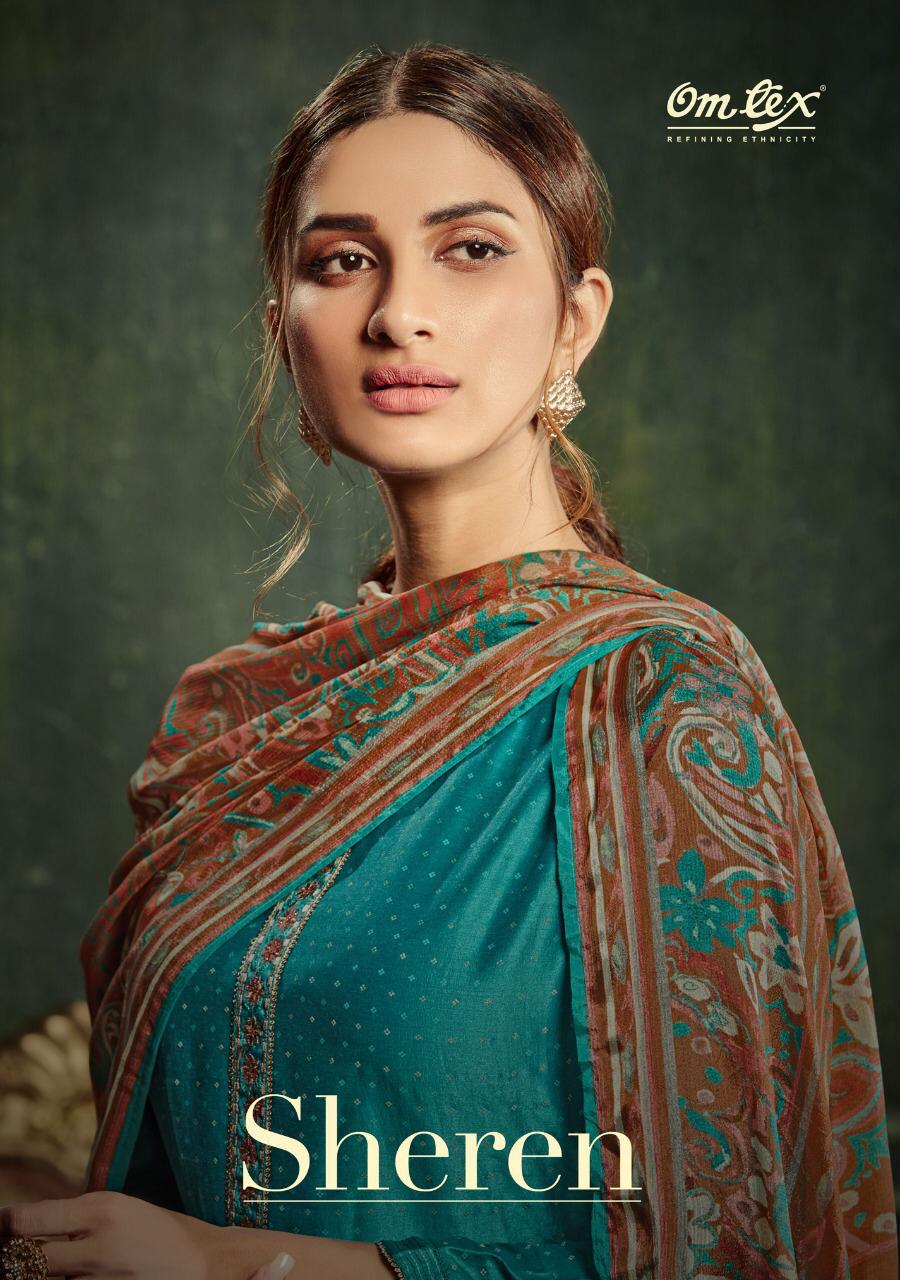 SHEREN BY OMTEX PURE SILK WITH EMBROIDERY SALWAR KAMEEZ WHOLESALER