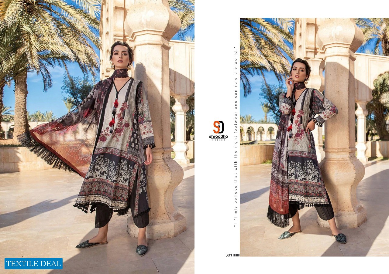 SHRADDHA DESIGNER SOBIA NAZIR VITAL VOL 3 LAWN COTTON PRINTED SALWAR SUIT