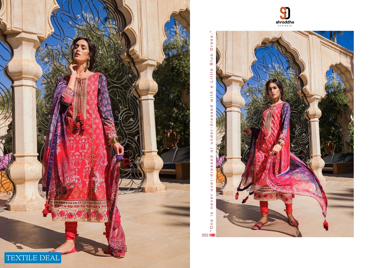 SHRADDHA DESIGNER SOBIA NAZIR VITAL VOL 3 LAWN COTTON PRINTED SALWAR SUIT