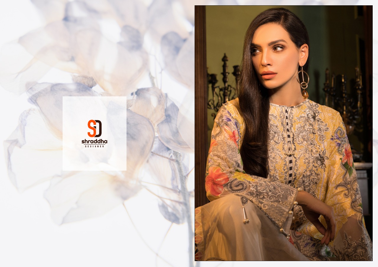 SHRADDHA DESIGNER VINTAGE VOL 2 COTTON CAMBRIC PAKISTANI DRESS MATERIALS