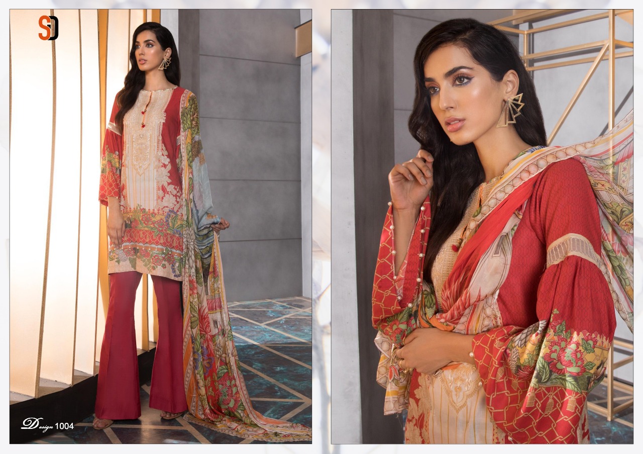 SHRADDHA DESIGNER VINTAGE VOL 2 COTTON CAMBRIC PAKISTANI DRESS MATERIALS