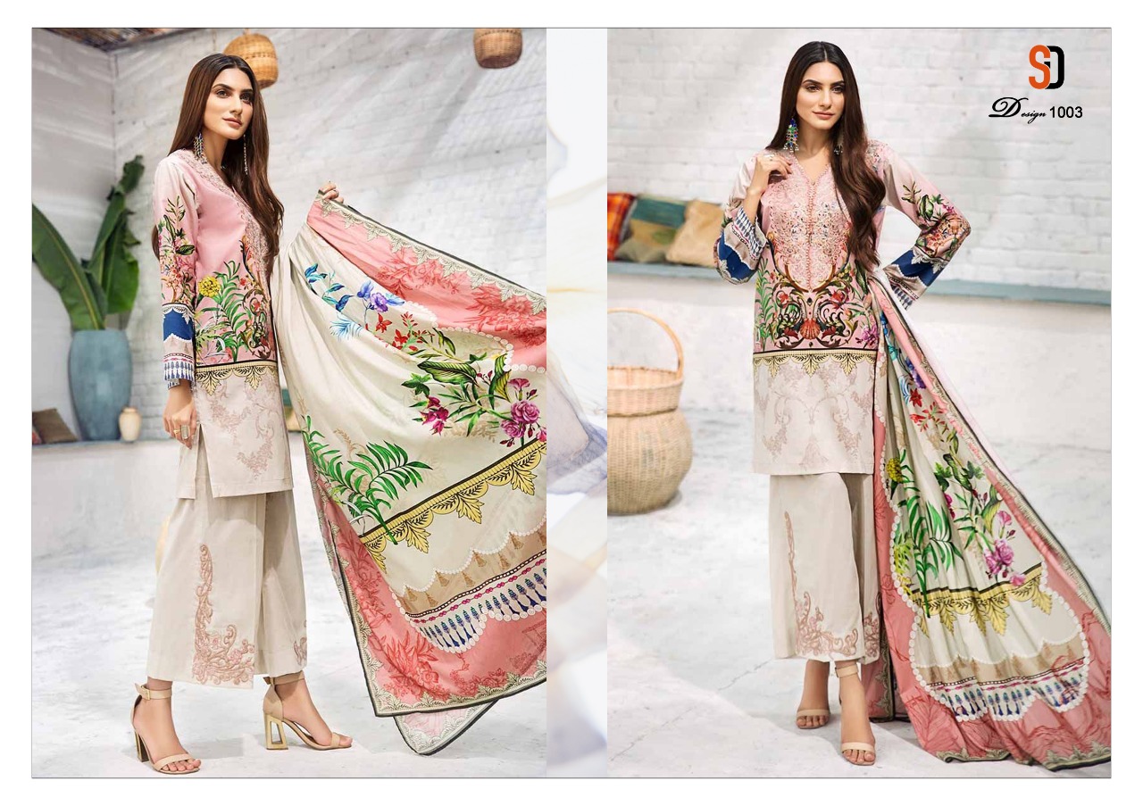 SHRADDHA DESIGNER VINTAGE VOL 2 COTTON CAMBRIC PAKISTANI DRESS MATERIALS