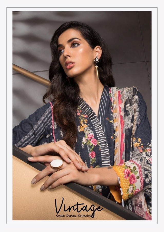 SHRADDHA DESIGNER VINTAGE VOL 2 COTTON CAMBRIC PAKISTANI DRESS MATERIALS