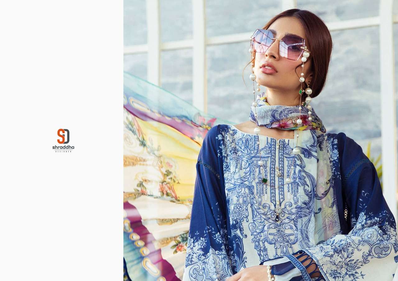 SHRADDHA M PRINT VOL 7 LAWN COTTON PAKISTANI SALWAR KAMEEZ