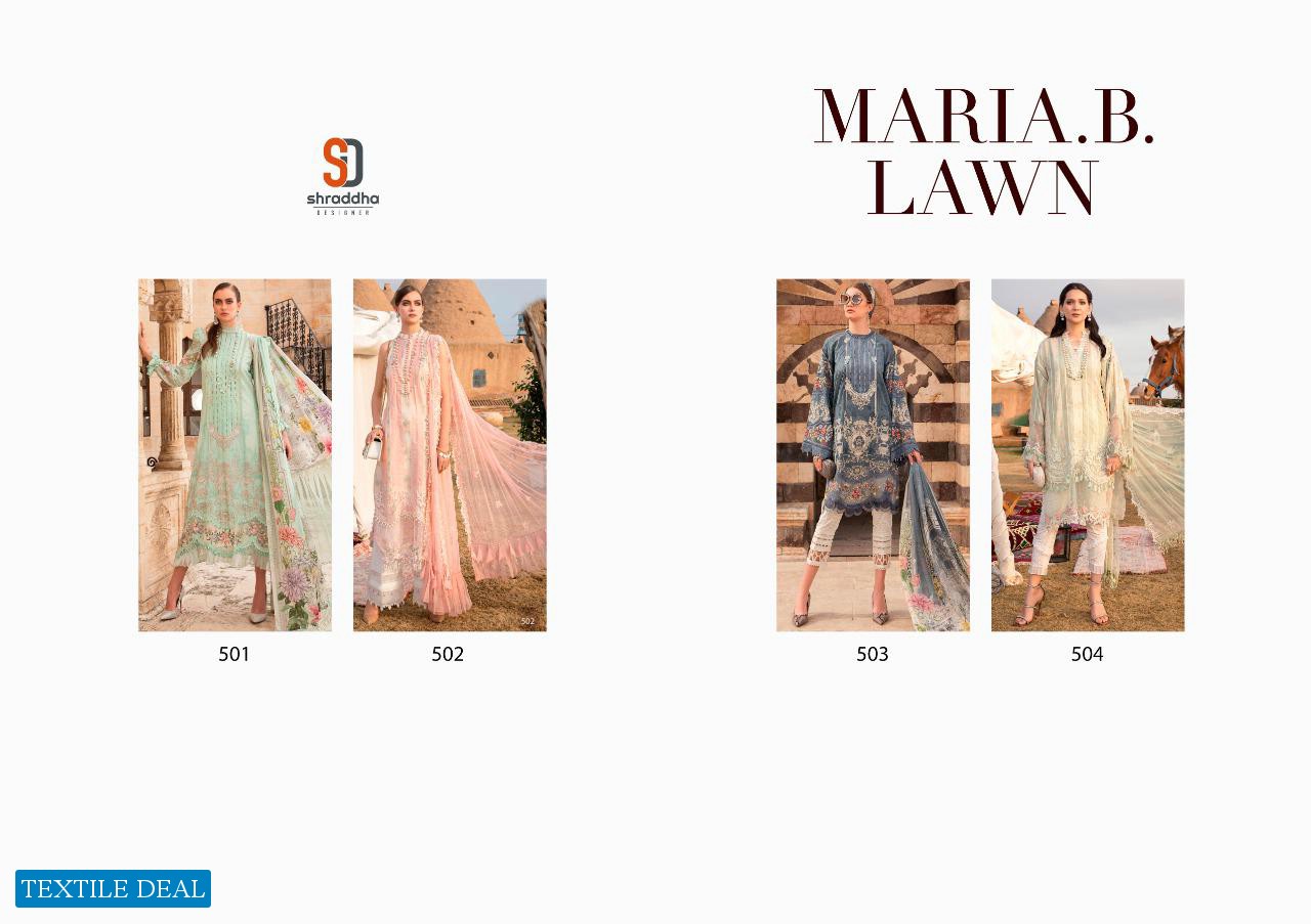 SHRADDHA MARIA B LAWN VOL 1 PAKISTANI COTTON LAWN SALWAR KAMEEZ