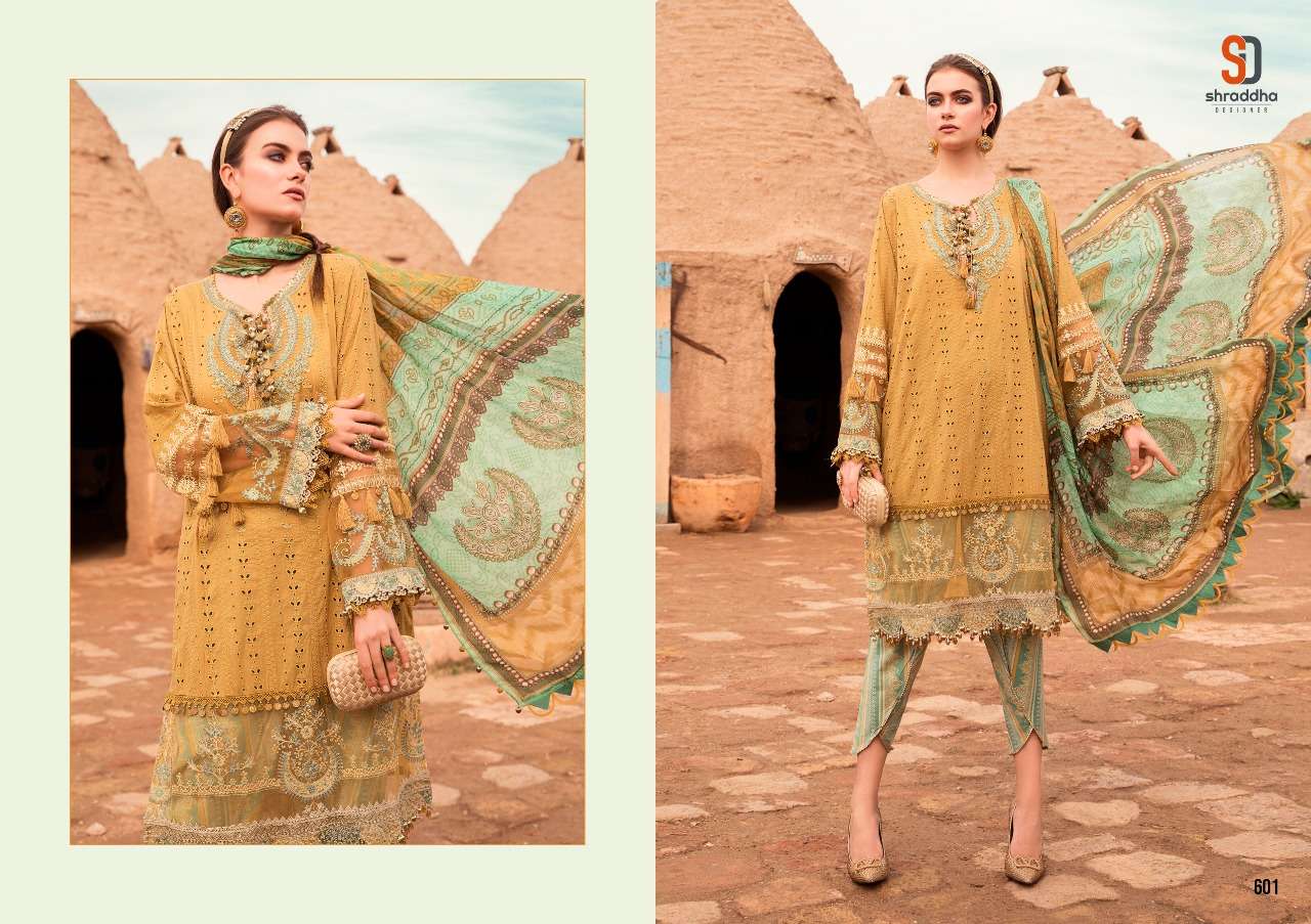 SHRADDHA MARIA B SIFFLI COLLECTION CAMBRIC COTTON PAKISTANI SUITS