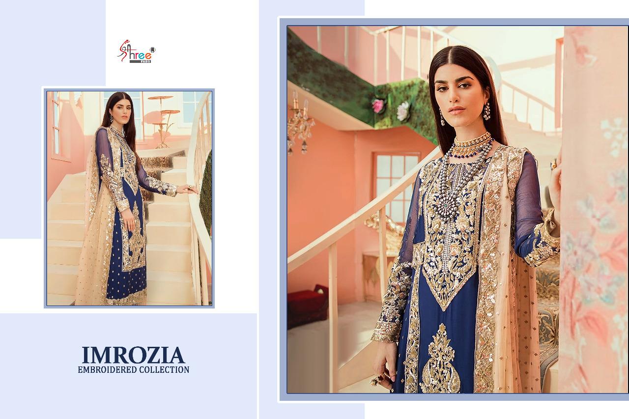SHREE FAB IMORZIA EMBROIDERED COLLECTION 1328-1331 SERIES GEORGETTE PAKISTANI SUITS EXPORTER