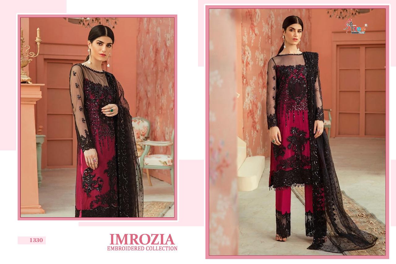 SHREE FAB IMORZIA EMBROIDERED COLLECTION 1328-1331 SERIES GEORGETTE PAKISTANI SUITS EXPORTER