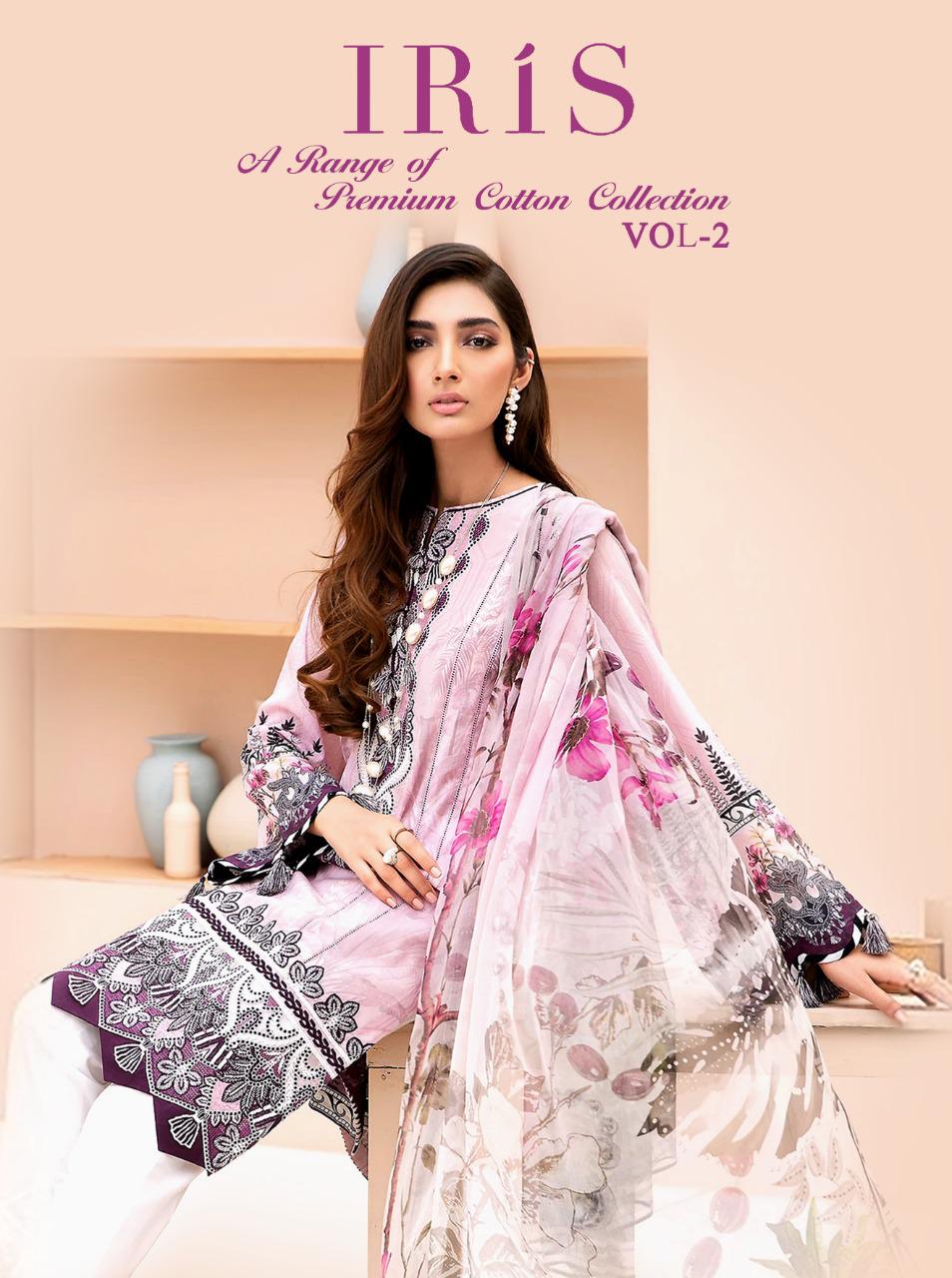 SHREE FAB PRESENT IRIS VOL 2 JAM COTTON EXCLUSIVE EMBROIDERY PAKISTANI SUIT CONCEPT