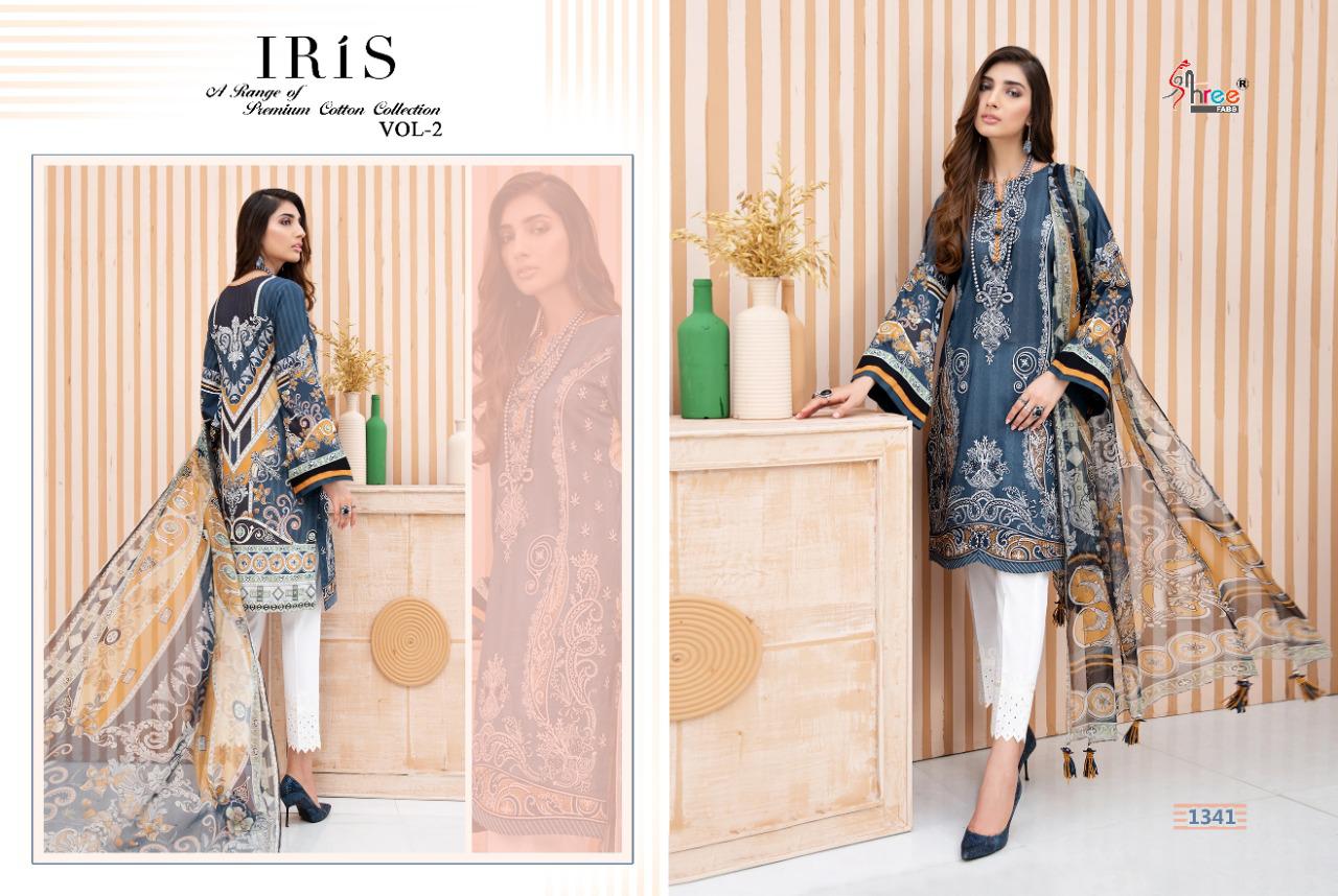 SHREE FAB PRESENT IRIS VOL 2 JAM COTTON EXCLUSIVE EMBROIDERY PAKISTANI SUIT CONCEPT