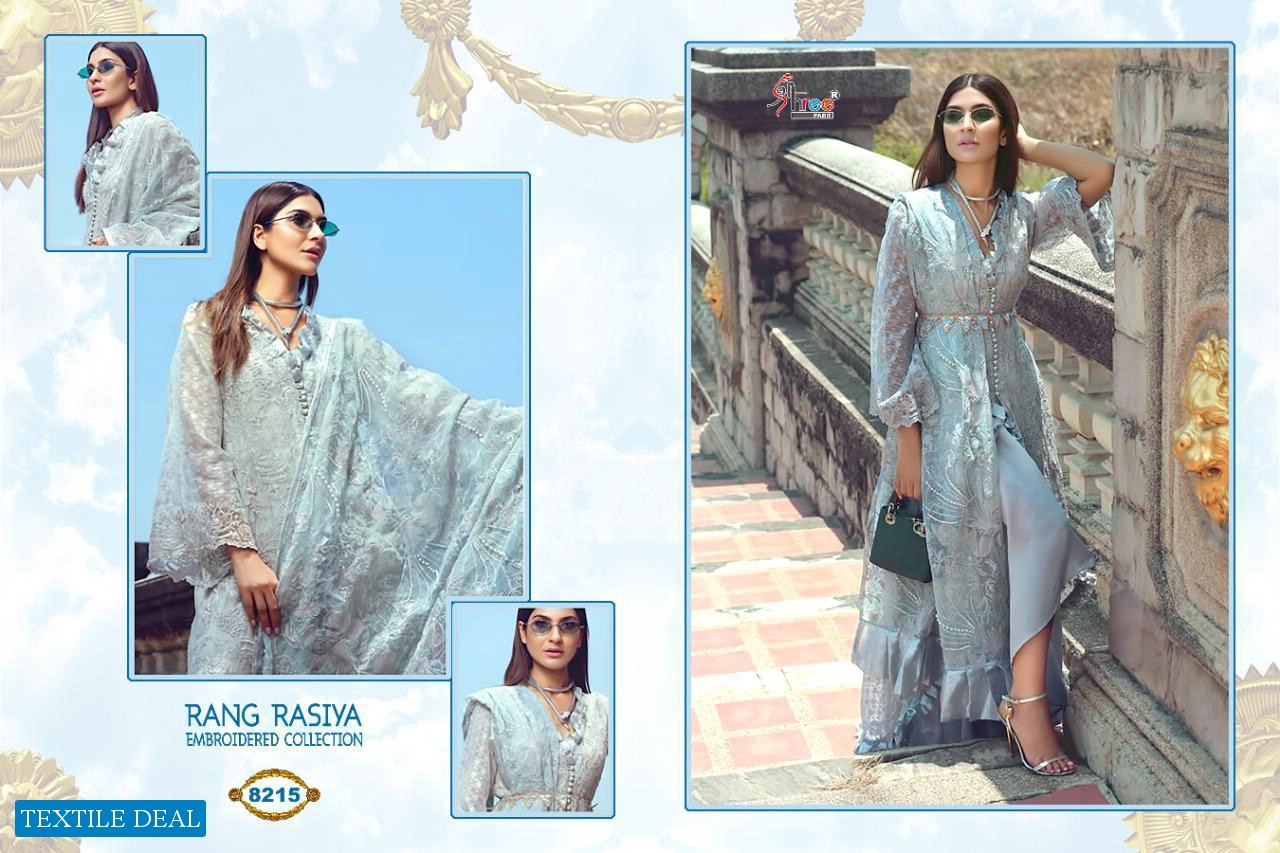 SHREE FAB RANG RASIYA EMBROIDERED COLLECTION GEORGETTE LOOK STUNNING SUIT