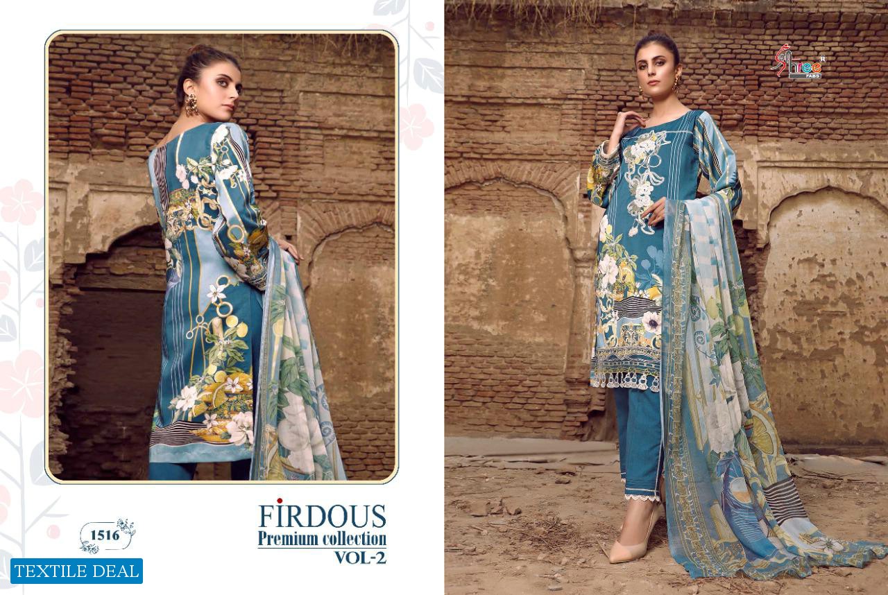 SHREE FABS FIRDOUS PREMIUM COLLECTION VOL 2 JAM COTTON PAKISTANI DRESS MATERIALS