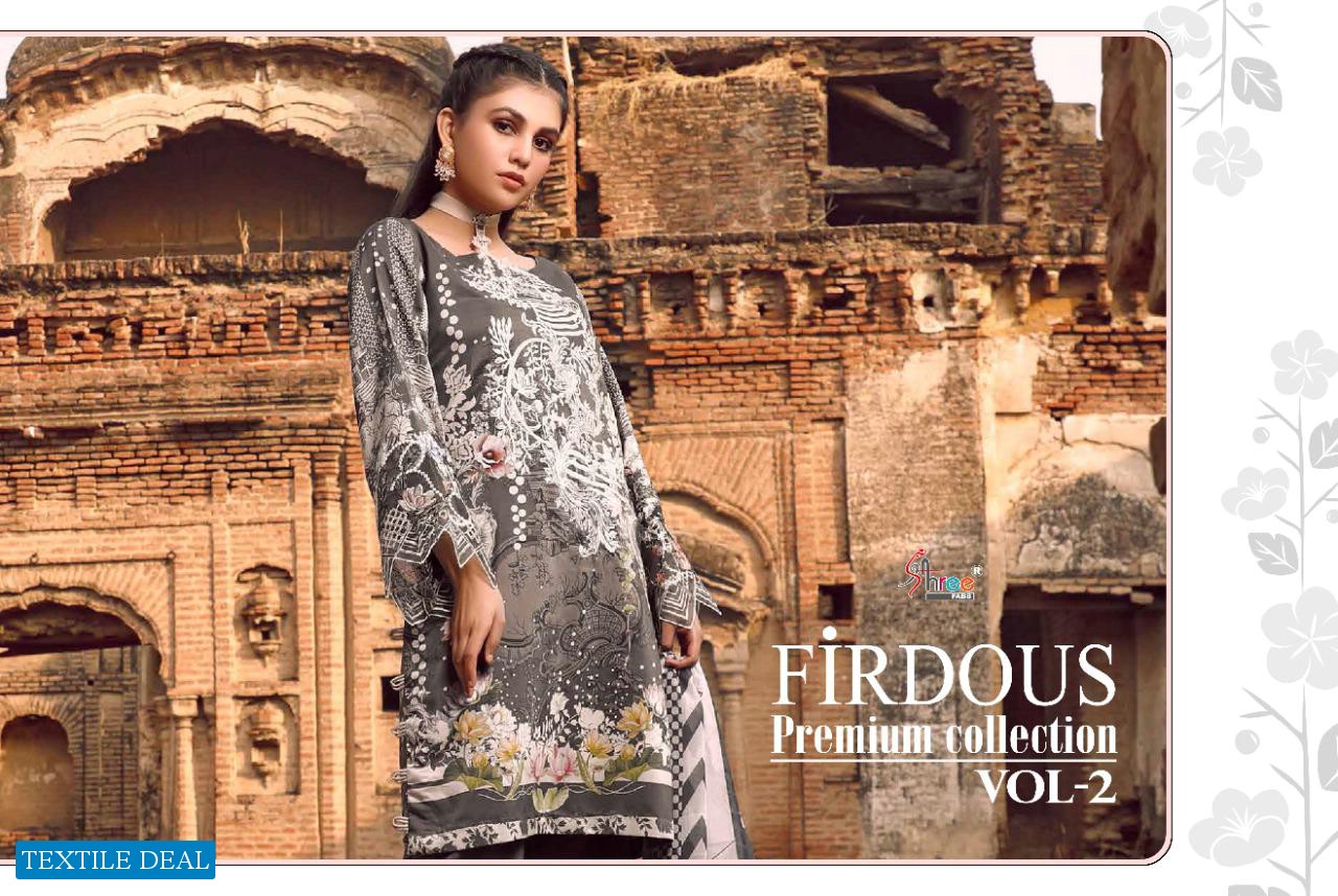 SHREE FABS FIRDOUS PREMIUM COLLECTION VOL 2 JAM COTTON PAKISTANI DRESS MATERIALS