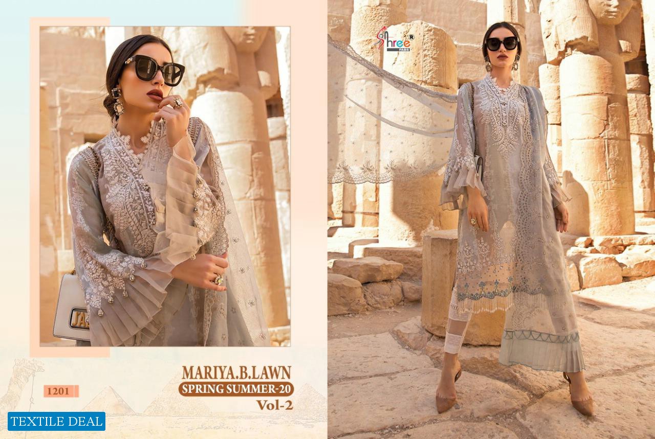 SHREE FABS MARIA B LAWN SPRING SUMMER 20 VOL 2 COTTON PAKISTANI SUITS